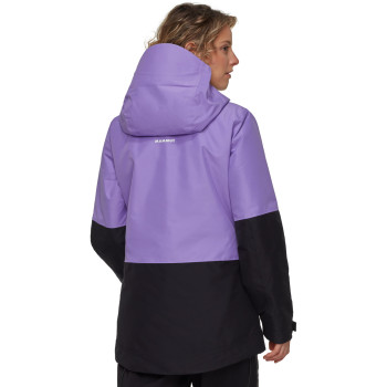 Mammut Fall Line HS Thermo Hooded Jacket - Women's insulated ski jacket - Lavandin-black