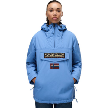 Napapijri Rainforest Pocket Winter Anorak Jacket  - Women's winter Jacket - Riviera Blue