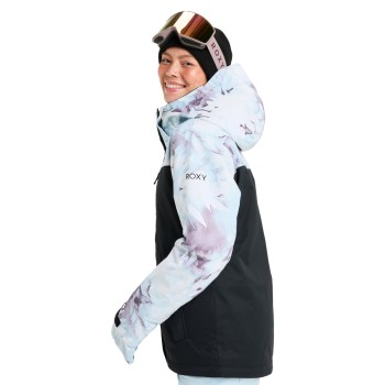 ROXY Jetty Block 3 - Women's Ski/Snowboard Jacket - Ice Blue Baqueira