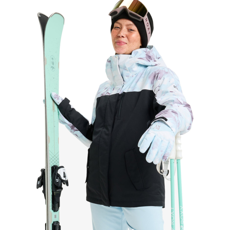 ROXY Jetty Block 3 - Γυναικείο Ski/Snowboard Jacket - Ice Blue Baqueira