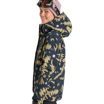 ROXY Jetty Insulated 10K - Women's Ski/Snowboard Jacket - Fennel Seed Big Flower