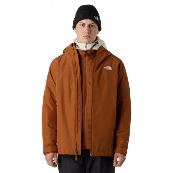 The North Face Men’s Carto Mono Zip-In Triclimate® Hooded Jacket - Burnt Umber