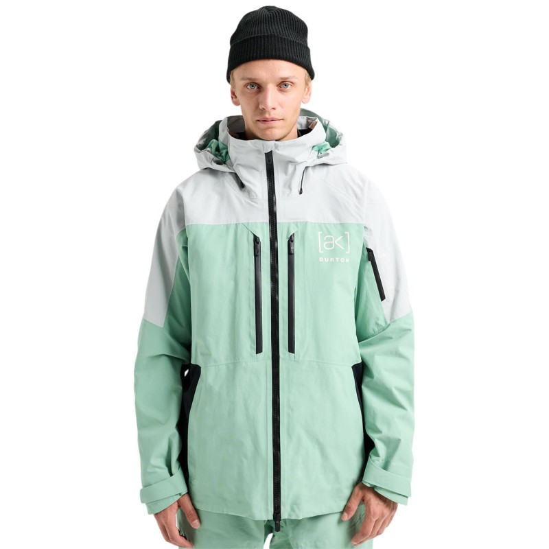 BURTON [ak] Swash GORE‑TEX 2L - Men's snow Jacket - Gray Cloud/Soft Sage/True Black