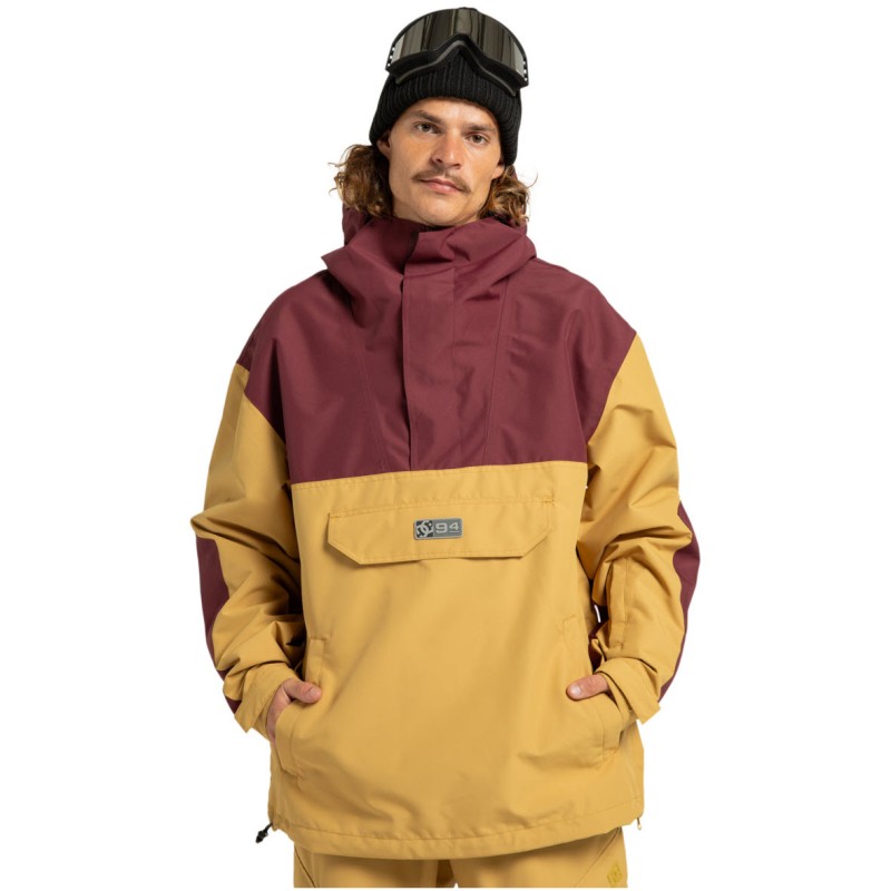 DC 43 Technical Snow Anorak 10K- Shell Snow Jacket for Men - Mustard Gold