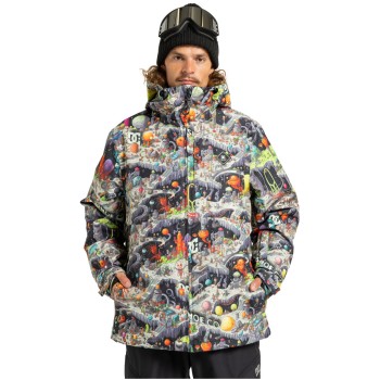 DC Basis Print 2 insulated 10K- Ανδρικό Snow Jacket - Outer World Black