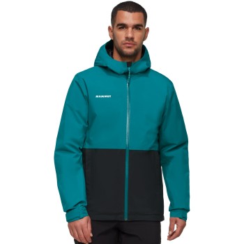 Mammut Linard HS Thermo Hooded Jacket - Ανδρικό αδιάβροχο μονωμένο hiking jacket - Deep Teal-Black