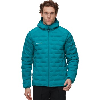 Mammut Sender IN Hooded Jacket - Ανδρικό μονωμένο Μπουφάν Puffer - Deep Τeal