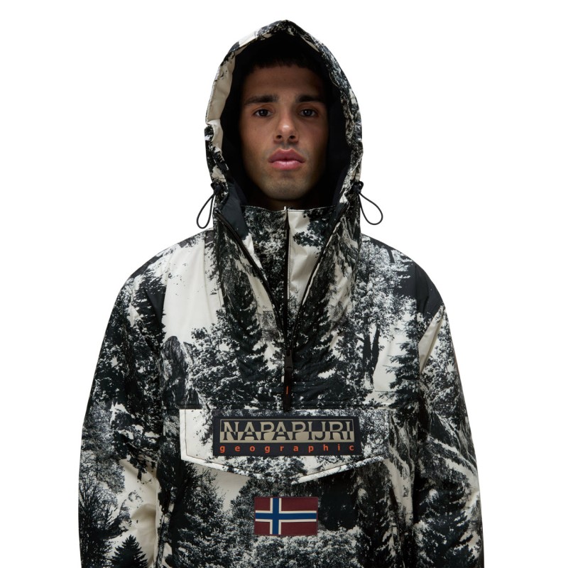 Napapijri Rainforest Next Aop Print - Ανδρικό μπουφάν - AOP Det.Tree