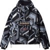 Napapijri Rainforest Next Aop Print - Ανδρικό μπουφάν - Black FZN