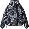 Napapijri Rainforest Next Aop Print - Ανδρικό μπουφάν - Black FZN