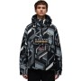 Napapijri Rainforest Next Aop Print - Ανδρικό μπουφάν - Black FZN