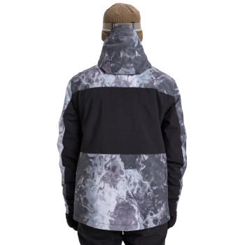 QUIKSILVER Sycamore Printed Insulated 20K - Ανδρικό Snow Jacket - Thermostamp Grayscale