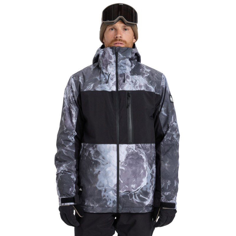 QUIKSILVER Sycamore Printed Insulated 20K - Ανδρικό Snow Jacket - Thermostamp Grayscale