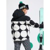 ROXY Alofted 2 Puffy 15K- Γυναικείο Snow Puffer Jacket - True Black Big Dots