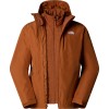 The North Face Men’s Carto Mono Zip-In Triclimate® Hooded Jacket - Ανδρικό 3 σε 1 Αδιάβροχο Μπουφάν - Burnt Umber