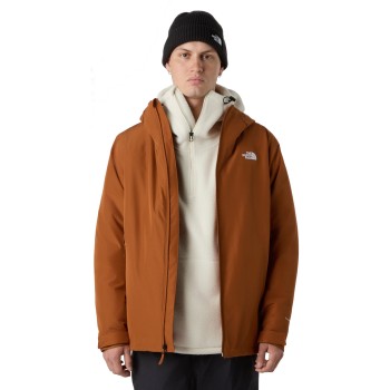 The North Face Men’s Carto Mono Zip-In Triclimate® Hooded Jacket - Ανδρικό 3 σε 1 Αδιάβροχο Μπουφάν - Burnt Umber