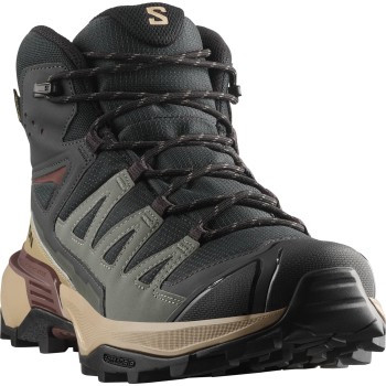 SALOMON X-Ultra 360 Mid Gore-Tex - Ανδρικά μποτάκια πεζοπορίας - Phantom/Desert Tan/Rum raisin