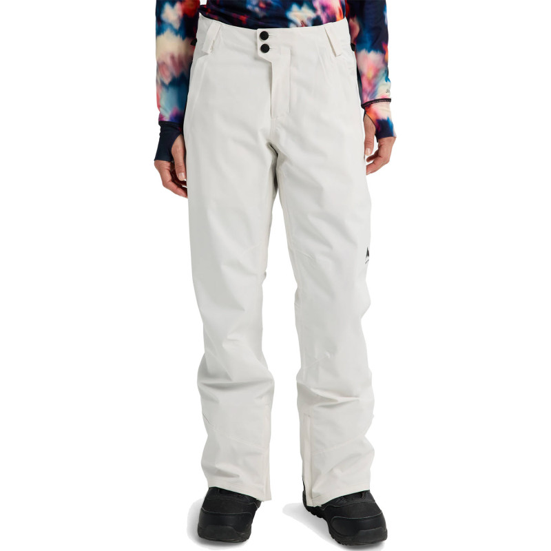 BURTON Reserve 2L Stretch 20K Shell - Women's Shell Snow Pants - Stout White