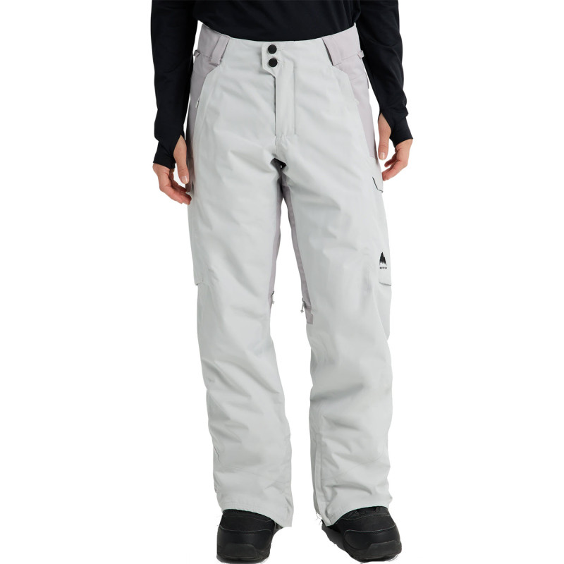 BURTON Reserve 2L Insulated 20K- Women's Insulated Snow Pant- Gray Cloud/Washed Lavender