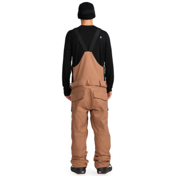 VOLCOM Roan Bib Overall - Men's Snow Pants - Terra Brown