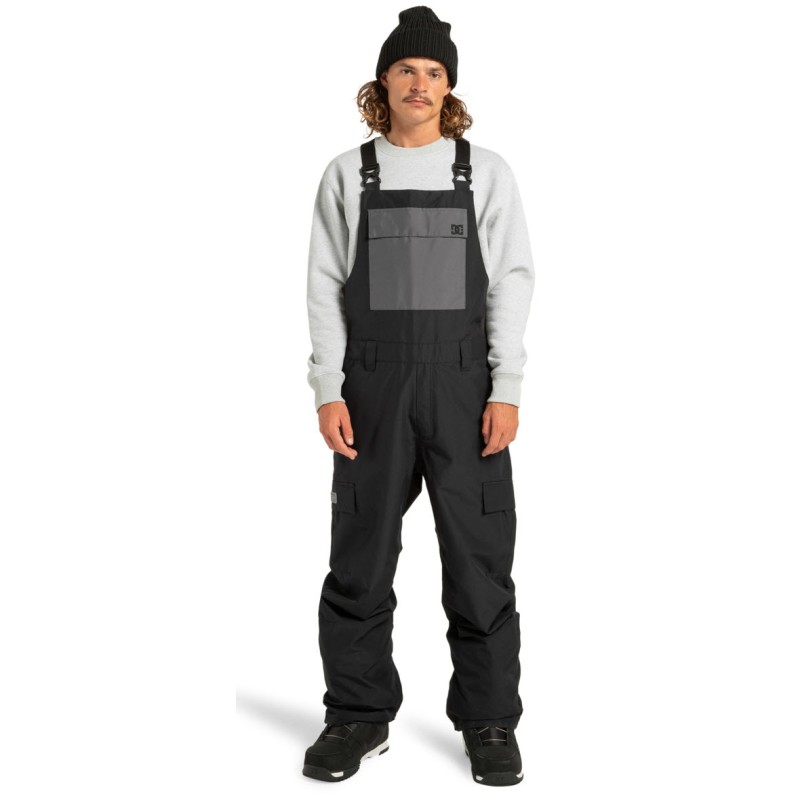 DC Docile 2 Insulated 10K- Men's Snowboard Bib Pants - Black