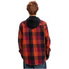 DC Ruckus - Hooded Long Sleeve Flannel Shirt - Picante