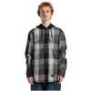 DC Ruckus - Hooded Long Sleeve Flannel Shirt - Black