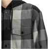 DC Ruckus - Hooded Long Sleeve Flannel Shirt - Black