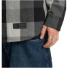DC Ruckus - Hooded Long Sleeve Flannel Shirt - Black