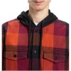DC Ruckus - Hooded Long Sleeve Flannel Shirt - Picante