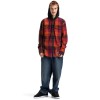 DC Ruckus - Hooded Long Sleeve Flannel Shirt - Picante