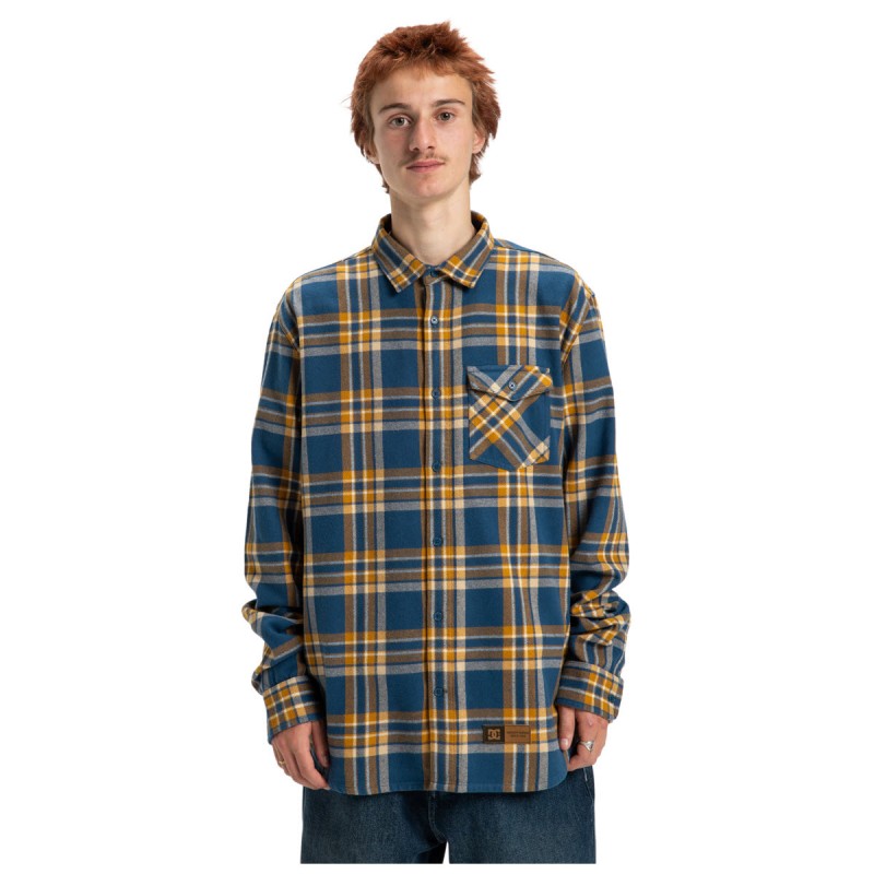 DC Marshal Flannel - Ανδρικό Πουκάμισο Flannel - Dark Denim 