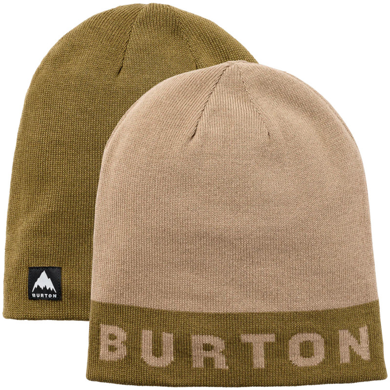 Burton Recycled Billboard Beanie - Reversible Beanie - Martini Olive/Kelp