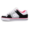 DC Pure - Leather Shoes for Women's - Black/Multi/White