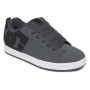 DC Court Graffik - Leather Shoes for Men's - Dk Grey/Black/White