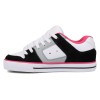 DC Pure - Leather Shoes for Women's - Black/Multi/White