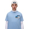 Napapijri Montepiana Jersey Short Sleeve T-Shirt - Men's T-Shirt - Faded Denim