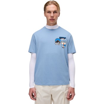 Napapijri Montepiana Jersey Short Sleeve T-Shirt  - Men's T-Shirt - Faded Denim