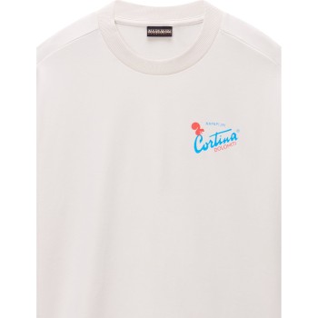 Napapijri Irto Short Sleeve T-Shirt  - Women's T-Shirt - Beige Dimity