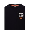 Napapijri Fiemme Jersey Short Sleeve T-Shirt - Men's T-Shirt - Black FWC