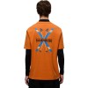 Napapijri Fiemme Jersey Short Sleeve T-Shirt - Men's T-Shirt - Orange Pumpkin
