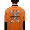 Napapijri Fiemme Jersey Short Sleeve T-Shirt - Men's T-Shirt - Orange Pumpkin