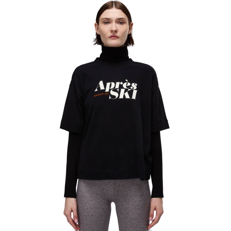 Napapijri Irto Short Sleeve T-Shirt  - Women's T-Shirt - Black Beauty