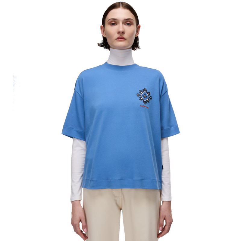 Napapijri Irto Short Sleeve T-Shirt  - Women's T-Shirt - Riviera Blue