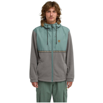Billabong Boundary Lite Zip 2- Full-Zip Ανδρικό Φλίς με κουκούλα - Laurel Wreath
