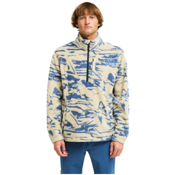 Billabong Boundary Mock Neck 2 - Ανδρικό Half-zip Φλίς - Sand Khaki