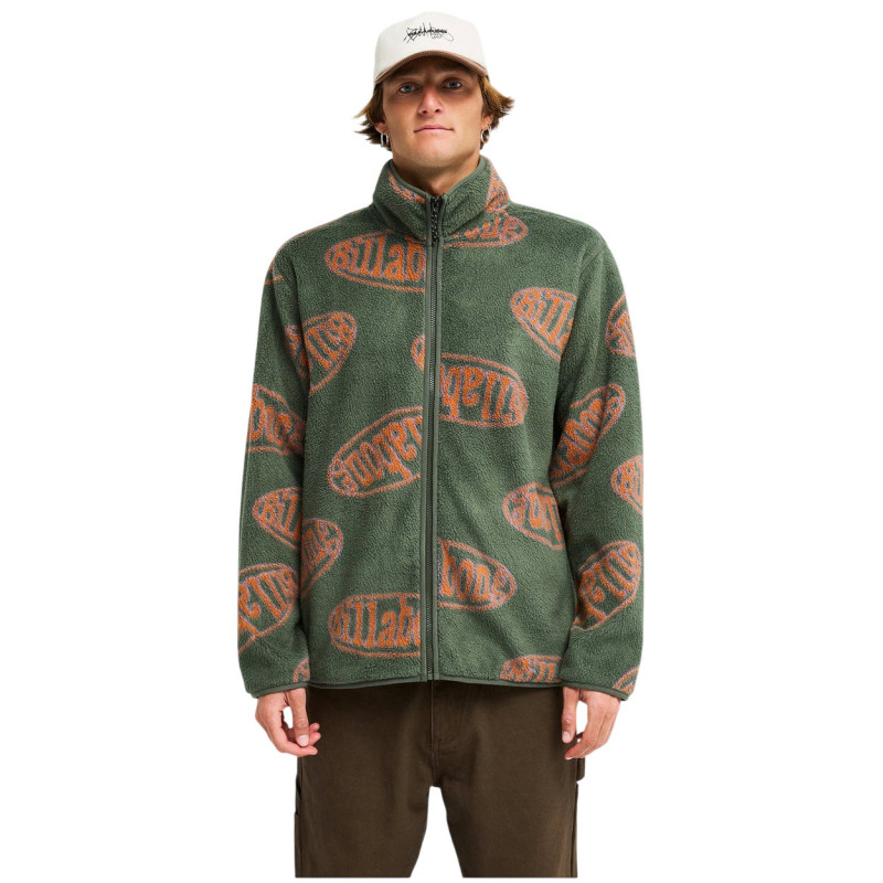 Billabong Cove Full Zip - Ανδρικό Φλίς ζακέτα - Rifle Green