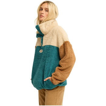 Billabong Since 73 Vibes Sherpa - Γυναικείο Half Zip Fleece - Colonial Blue
