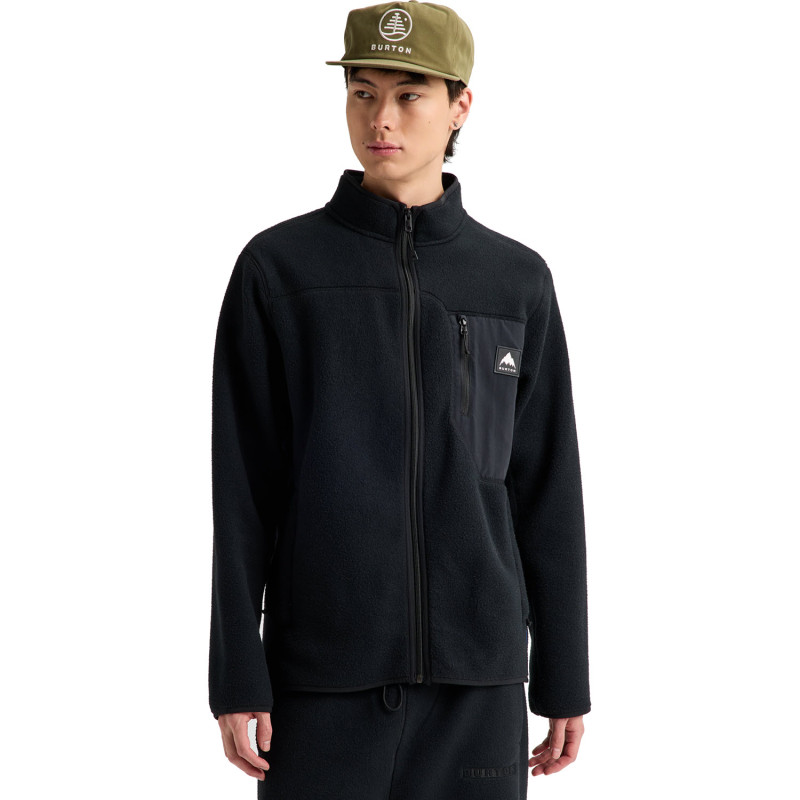 Burton Cinder Full-zip - Men's Fleece - True Black