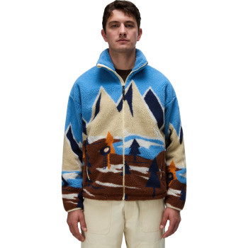 NAPAPIJRI T-Fleece Full-Zip Fancy Mount- Ανδρική ζακέτα Fleece - Multicolour FXC